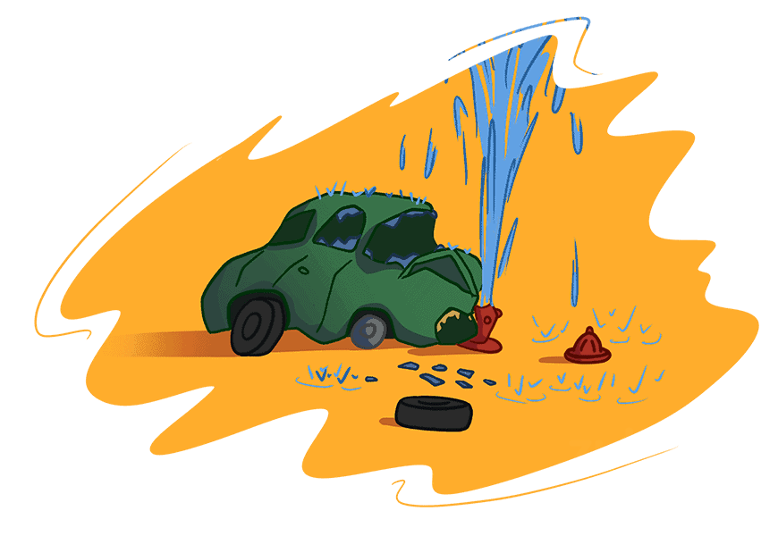 Failed driving test