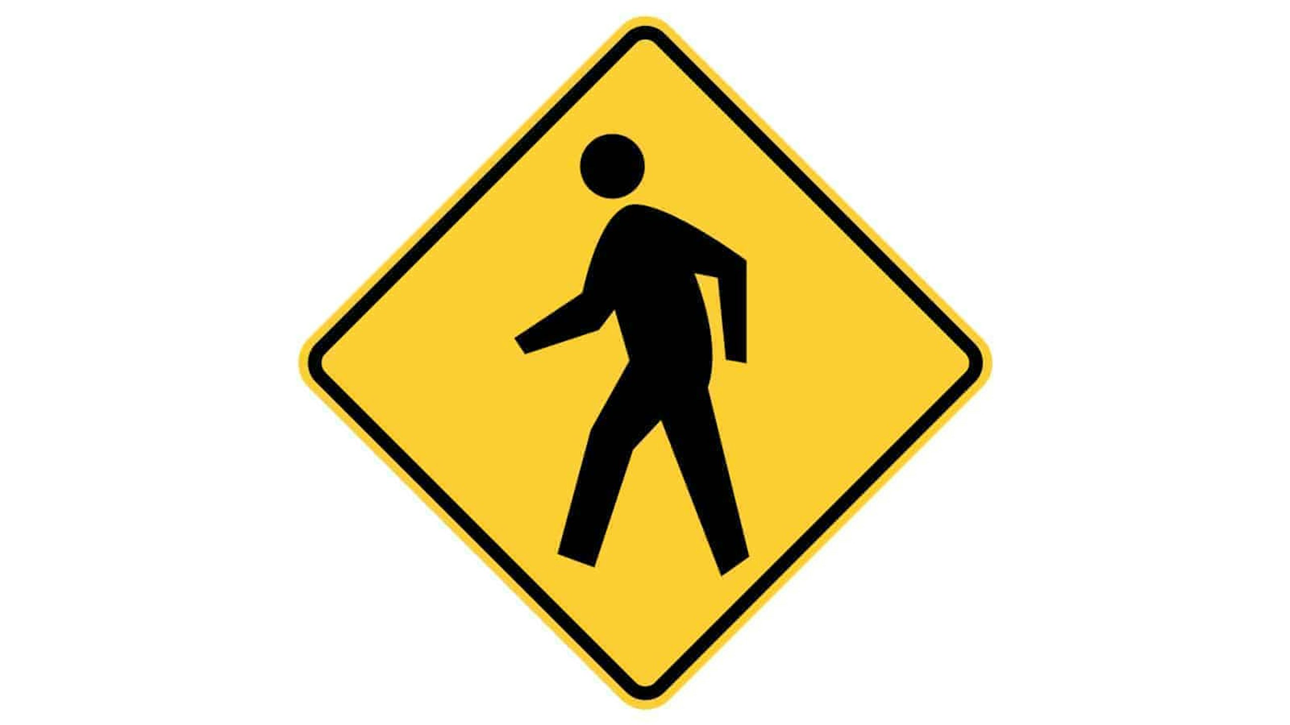 Warning sign Pedestrian Crossing