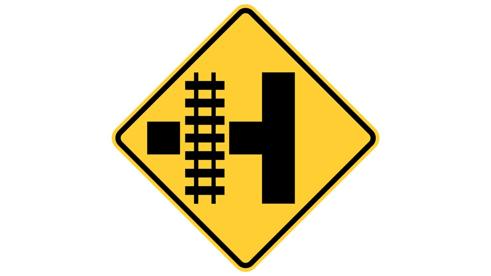 Warning sign Railroad Intersection Warning