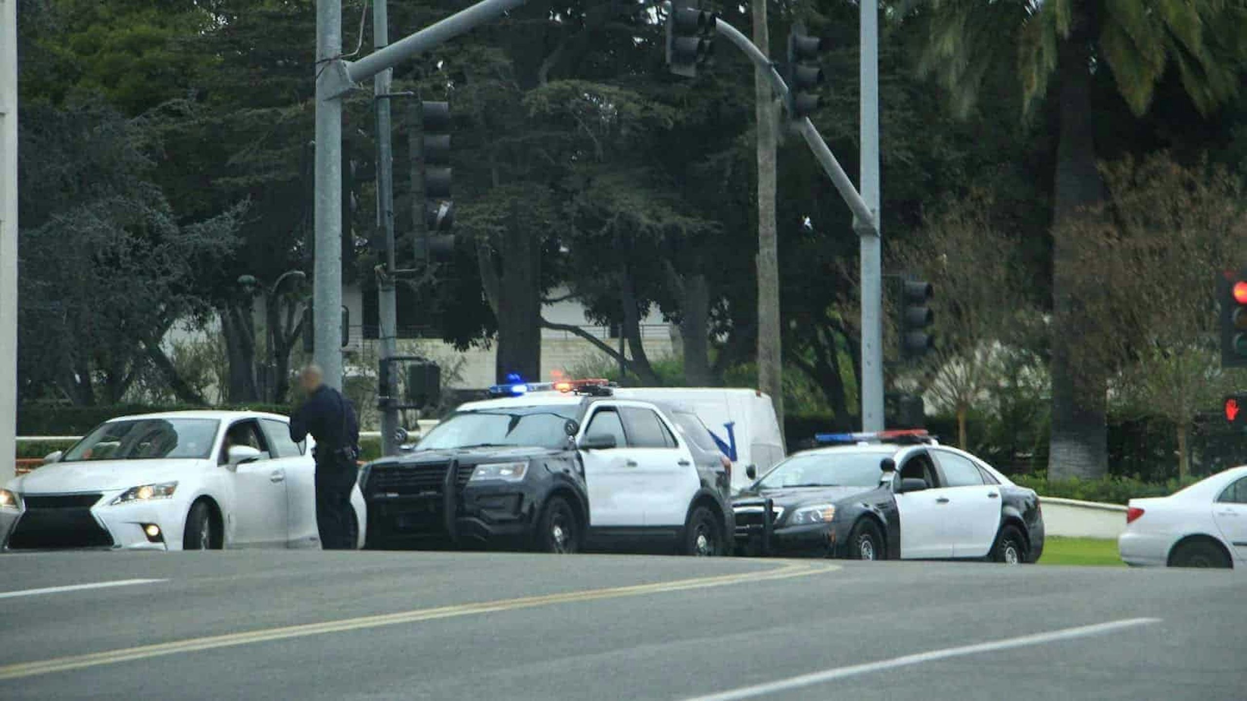 If stopped by police – remove distractions, comply with officer directions, and try to stop in a well-lit area. 