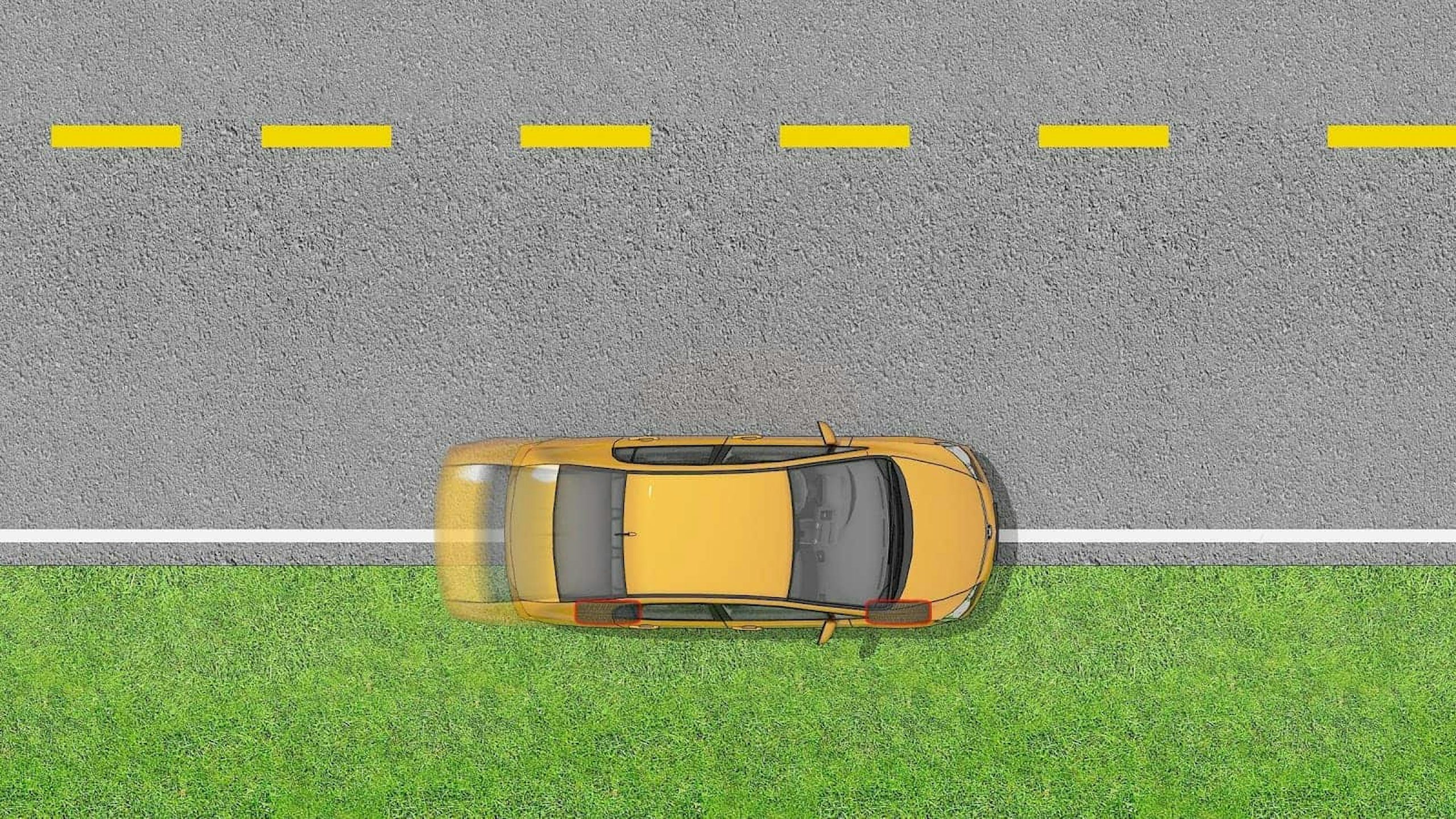 If your wheels run off the pavement – avoid sharp turns, hard braking, or anything else which may cause skidding and loss of control over your vehicle.