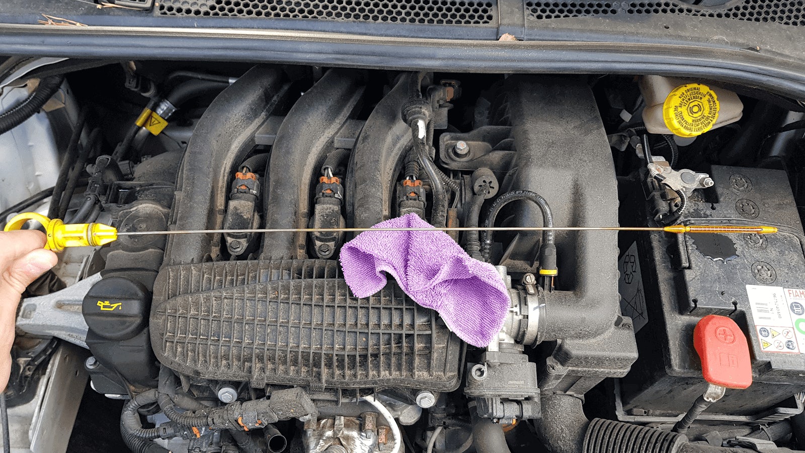 You may be asked to, for example, check the engine oil level during the road test