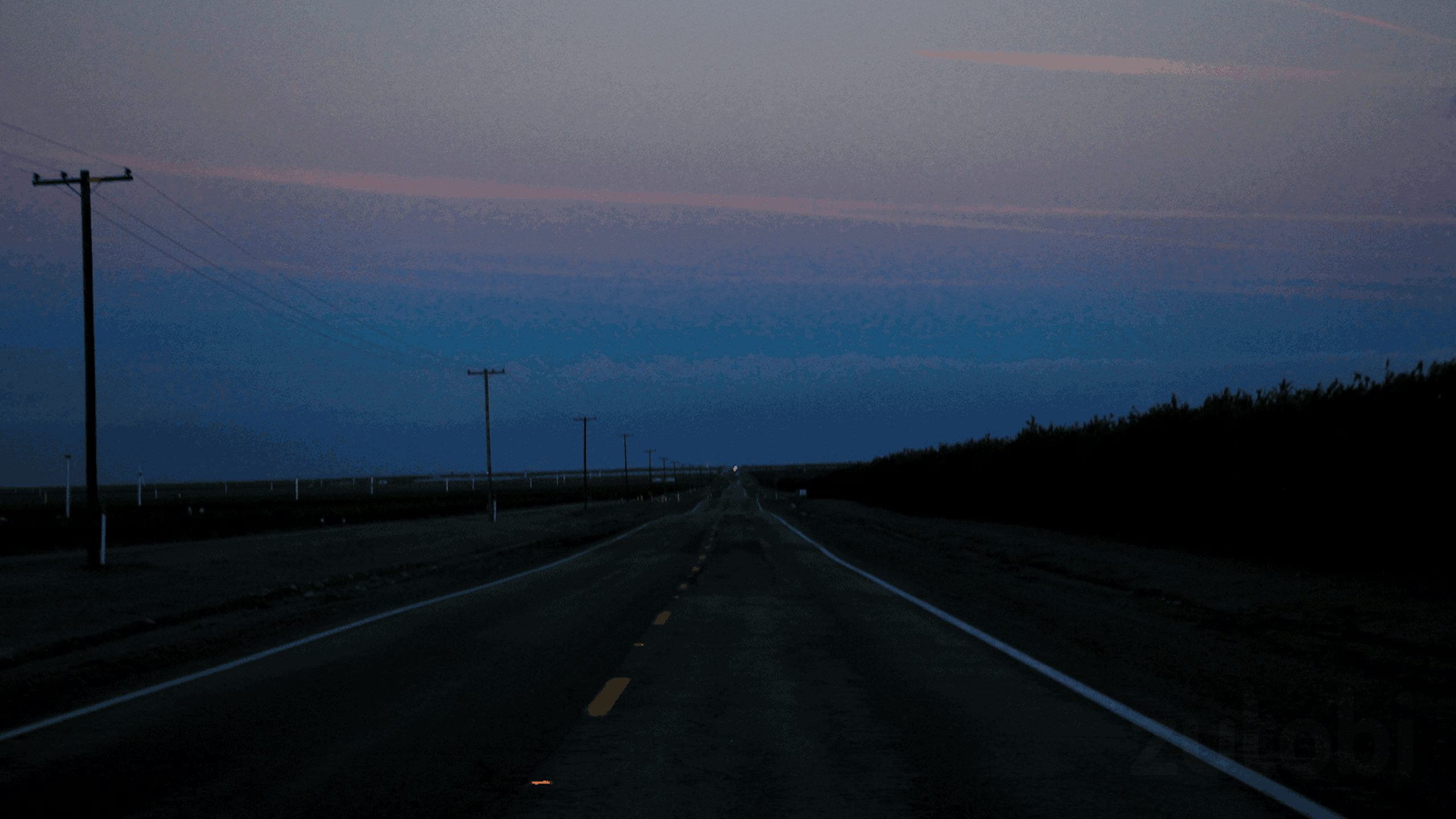 Use high beams on roads like these