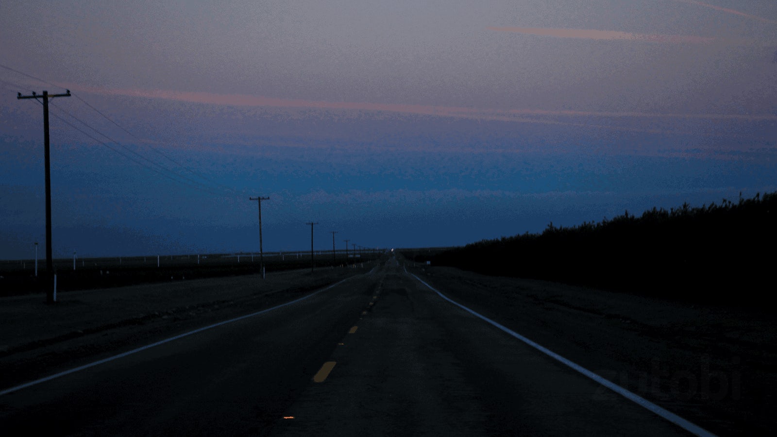 Use high beams on roads like these