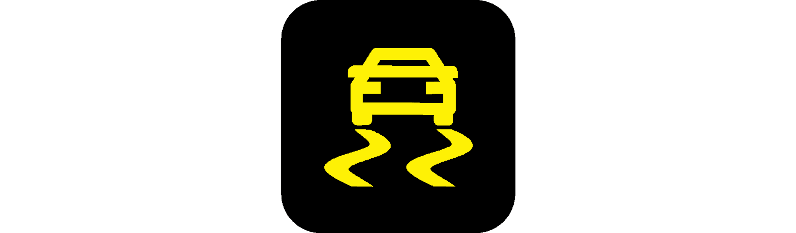 traction control indicator light on a black background