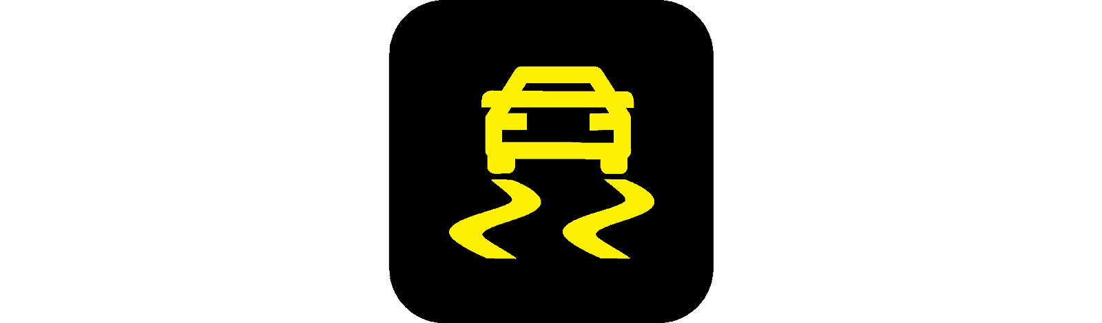 traction control indicator light on a black background