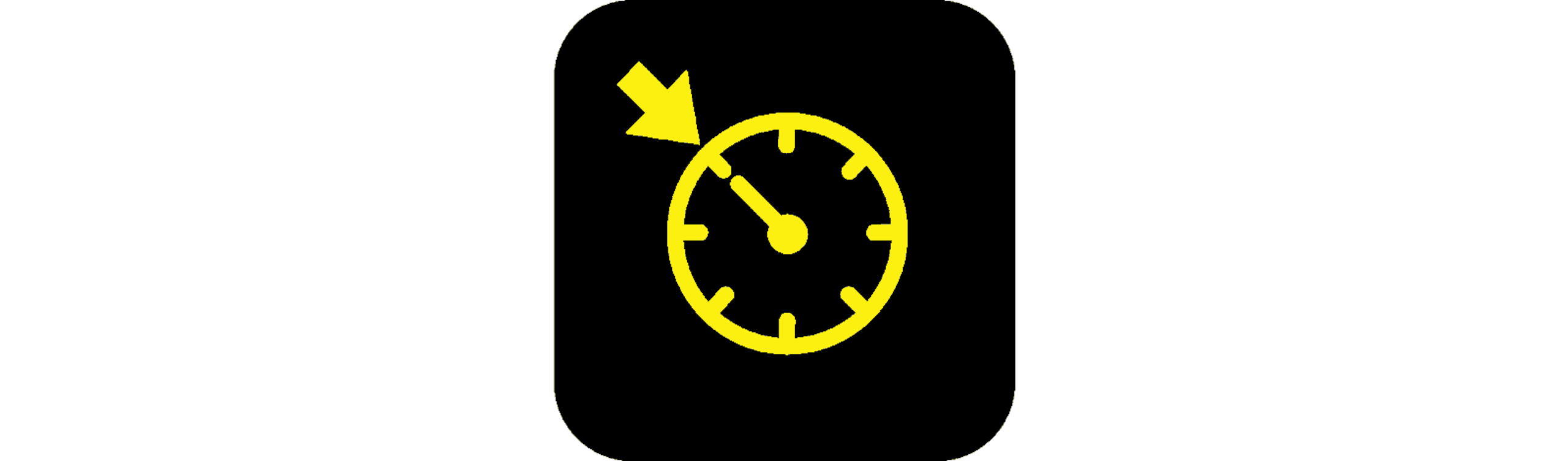 cruise control light on a black background