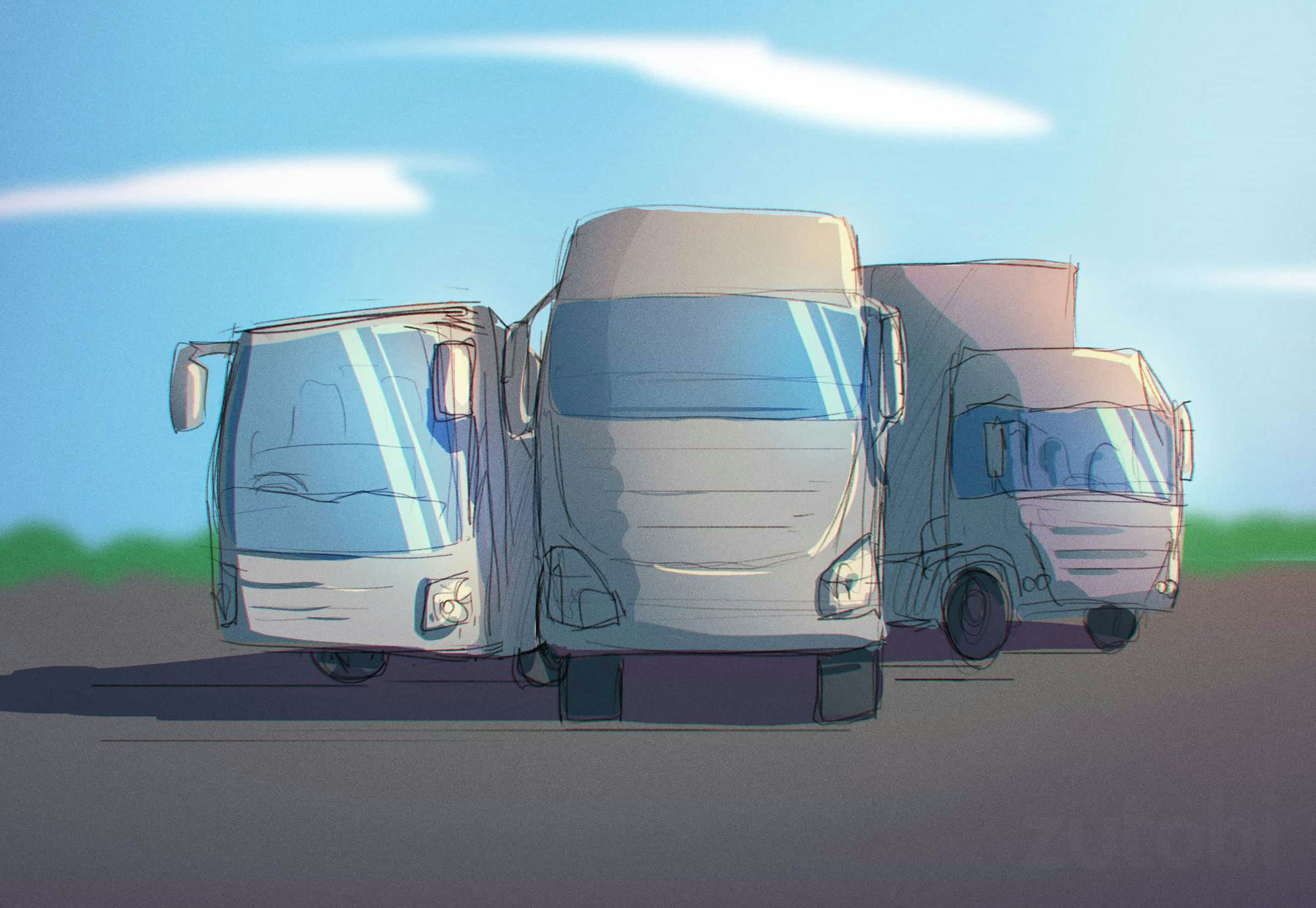 Different types of commercial motor vehicles
