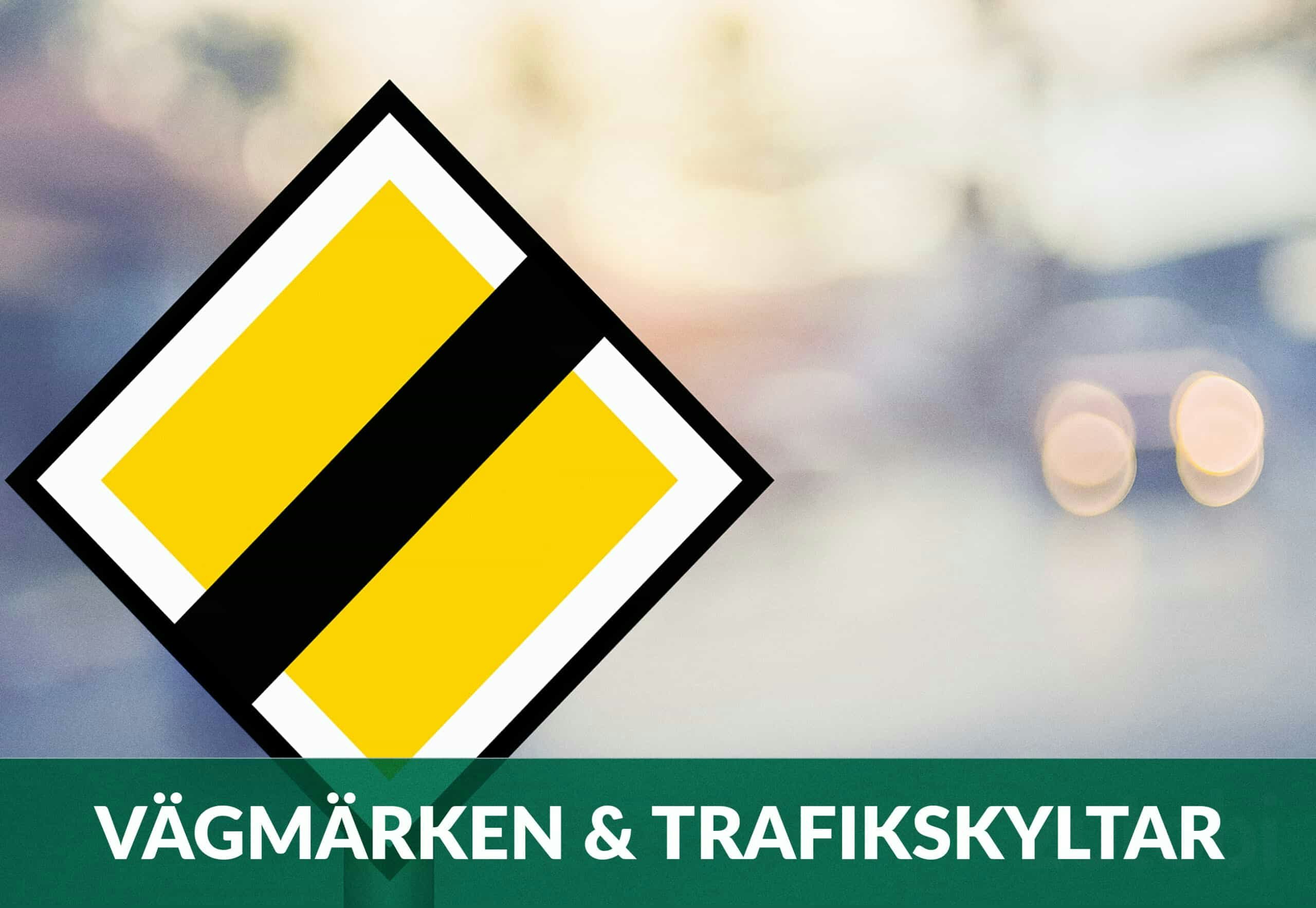 vägmärken och trafiksklytar