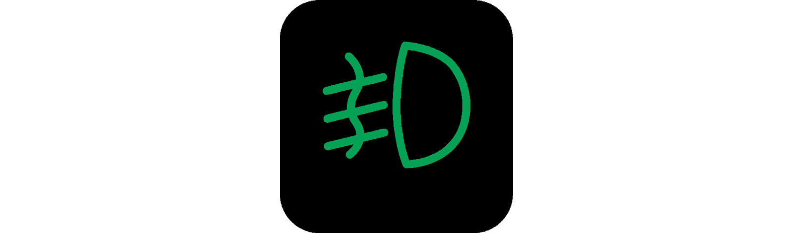 This is the dashboard icon for front fog lights